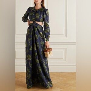 Agua by Agua Bendita | tropical cut out maxi dress